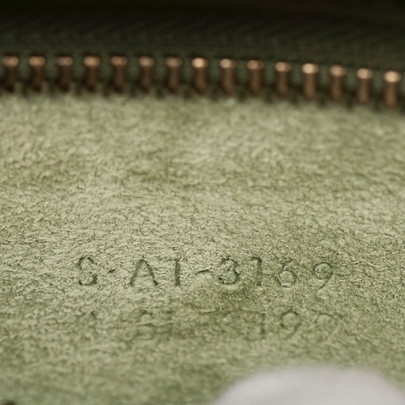 Luggage Micro Olive Green Calfskin Leather Tote - Picture 9 of 12